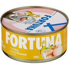 Fortuna Тунец кусочками с маслом, 185 г Фортуна