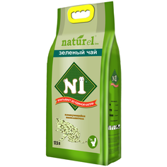 Комкующийся наполнитель N1 Naturel Зеленый чай, 17.5 л