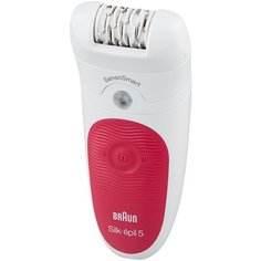 Эпилятор Braun 5-500 Silk-epil SensoSmart белый/розовый