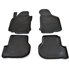 Комплект ковриков салона NorPlast NPA10-C81-390 для Skoda Octavia 4 шт. черный