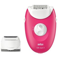 Эпилятор Braun 3410 Silk-epil 3 Legs & body розовый