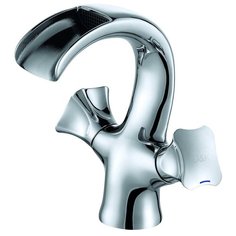 Смеситель для раковины (умывальника) D&K DA1382801 двухрычажный DK