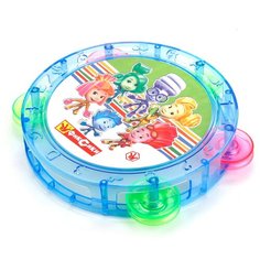 Играем вместе бубен Фиксики B1549719-R синий/зеленый/розовый