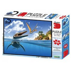 Пазл Prime 3D Плезиоплевродон и орнитохейрус (10332), 500 дет.