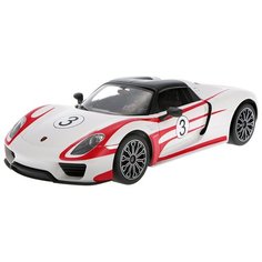 Легковой автомобиль Rastar Porsche 918 Spyder (70710) 1:14 33 см белый/красный
