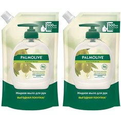 Мыло жидкое Palmolive Натурэль Интенсивное увлажнение Олива и увлажняющее молочко, 500 мл, 2 шт.