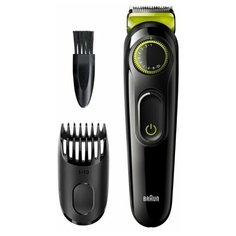Триммер Braun BT 3221, черный/зеленый