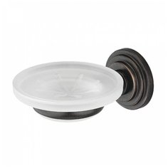 Мыльница WasserKRAFT Isar K-7329, темная бронза/белый