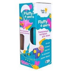 Пластилин Genio Kids Набор для лепки воздушный пластилин Fluffy 4 цвета (TA1501)
