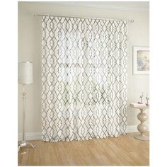 Тюль ARCO DORO IP 100 на ленте 260 см белый/коричневый