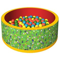 Детский бассейн ROMANA Веселая поляна (ДМФ-МК-02.51.01) зеленый