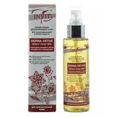 INVIT Спрей-тоник Детоксикация кожи BIO-тонизирующий и Multi-защита Derma Detox, 110 мл