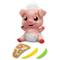 Робот Munchkinz Свинка Pickles розовый