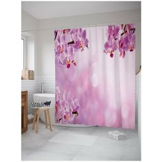 Штора для ванной JoyArty Облачные орхидеи 180х200 (sc-16364)