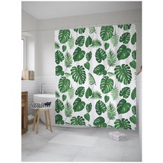 Штора для ванной JoyArty Папоротниковый дождь 180х200 (sc-8072)