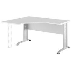 Письменный стол Pointex Swift, ШхГ: 140х120 см, угол: слева, цвет: серый