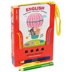 Набор карточек Айрис-Пресс Проверяй-ка. English. Учим слова. Животные. Растения. Природа 14x10 см 48 шт.