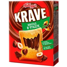 Готовый завтрак Krave подушечки Шоколад и фундук, коробка, 220 г