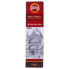 KOH-I-NOOR Набор карандашей чернографитных 1500 3В, 12 шт. (150003B01170) желтый