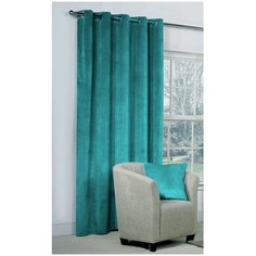 Портьеры Amore Mio RR 1403 на люверсах 270 см 1 шт. бирюзовый