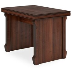 Стол для переговоров Pointex Bern, ДхШ: 100 х 70 см, темный орех