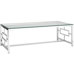 Столик журнальный STOOL GROUP Бруклин, ДхШ: 120 х 60 см, серебро