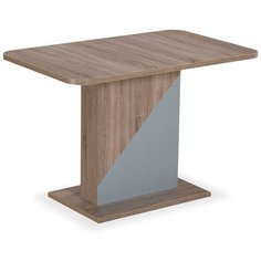 Стол кухонный STOOL GROUP Accent, раскладной, ДхШ: 110 х 69 см, длина в разложенном виде: 145 см, трюфель/серебро