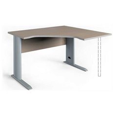 Письменный стол Pointex Swift, ШхГ: 120х120 см, угол: справа, цвет: дуб светлый/белый