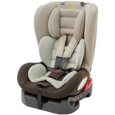 Автокресло группа 0/1 (до 18 кг) Мишутка YB 101A, beige/brown