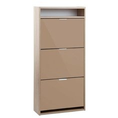 Обувница Vental К-3 МДФ , размер (ШхГ): 60.4х22.5 см , цвет: дуб санома/мокко глянец