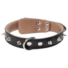Ошейник Гамма шипы 11232110, 63 см 55-60 см черный Gamma