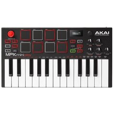 Синтезатор AKAI MPK Mini Play черный/красный