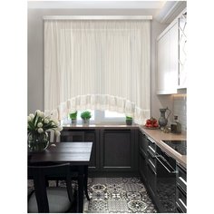 Тюль ТД Текстиль Французская арка на ленте 160 см 1 шт. молочный