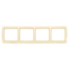 Рамка 4п EKFEEM-G-304-20, бежевый