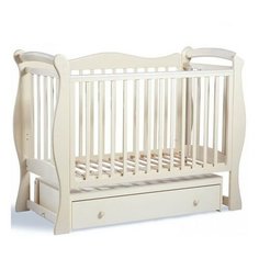 Кроватка SWEET BABY Dolce Vita (классическая), поперечный маятник слоновая кость