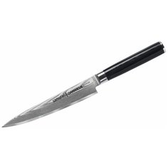 Нож универсальный Samura Damascus, лезвие 15 см, черный