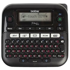 Термотрансферный принтер этикеток Brother PT-D210 черный