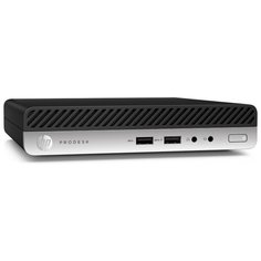 Настольный компьютер HP ProDesk 405 G4 DM (6QS04EA) Tiny-Desktop/AMD Ryzen 5 PRO 2400GE/8 ГБ/256 ГБ SSD/AMD Radeon RX Vega 11/Windows 10 Pro черный/серебристый