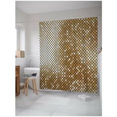 Штора для ванной JoyArty Блеск квадратов 180х200 (sc-28361)