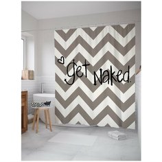 Штора для ванной JoyArty Голые зигзаги 180х200 (sc-4662)
