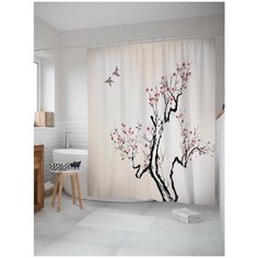 Штора для ванной JoyArty Улетающие птицы 180х200 (sc-17415)