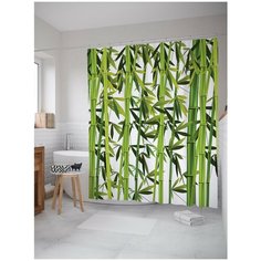Штора для ванной JoyArty Бамбуковые листья 180х200 (sc-8753)