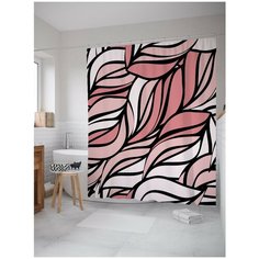 Штора для ванной JoyArty Дикие волны 180х200 (sc-20451)