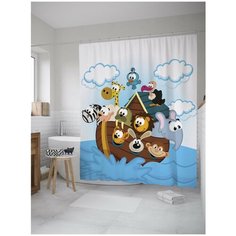 Штора для ванной JoyArty Счастливый ковчег 180х200 (sc-9431)