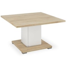 Столик журнальный Принцесса Мелания Куба 1711, ДхШ: 80 х 80 см, дуб сонома/белый