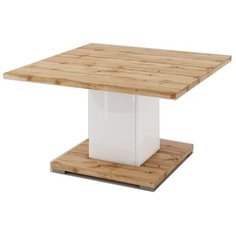 Столик журнальный Принцесса Мелания Сахара 1911, ДхШ: 80 х 80 см, дуб ватан/белый