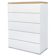 Комод Принцесса Мелания Куба , размер: 75х38.5 см , цвет: белый/дуб сонома