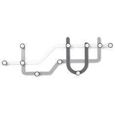 Вешалка Umbra Subway серый