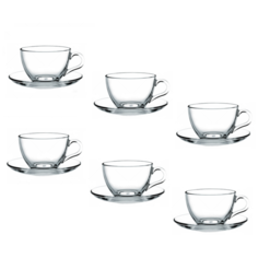 Чайный сервиз Pasabahce Basic 97948, 6 персон, 12 предм., прозрачный