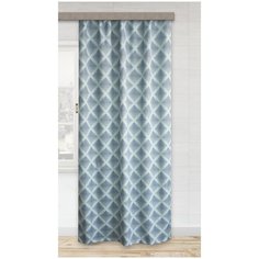 Портьеры Witerra White Element 0219 на ленте 260 см серо-голубой